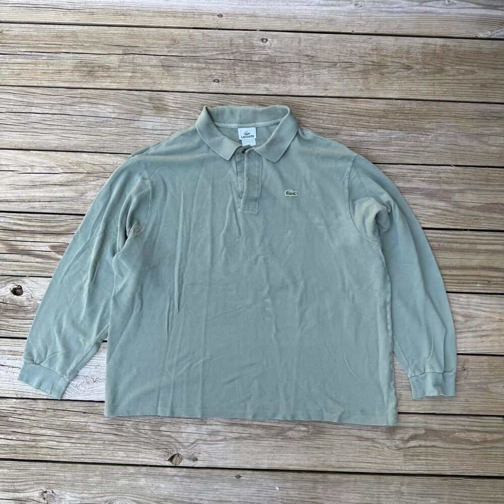 Lacoste Men's Green and Khaki Polo-shirts